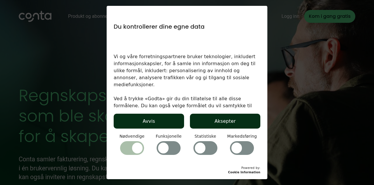 Homepage of Conta AS