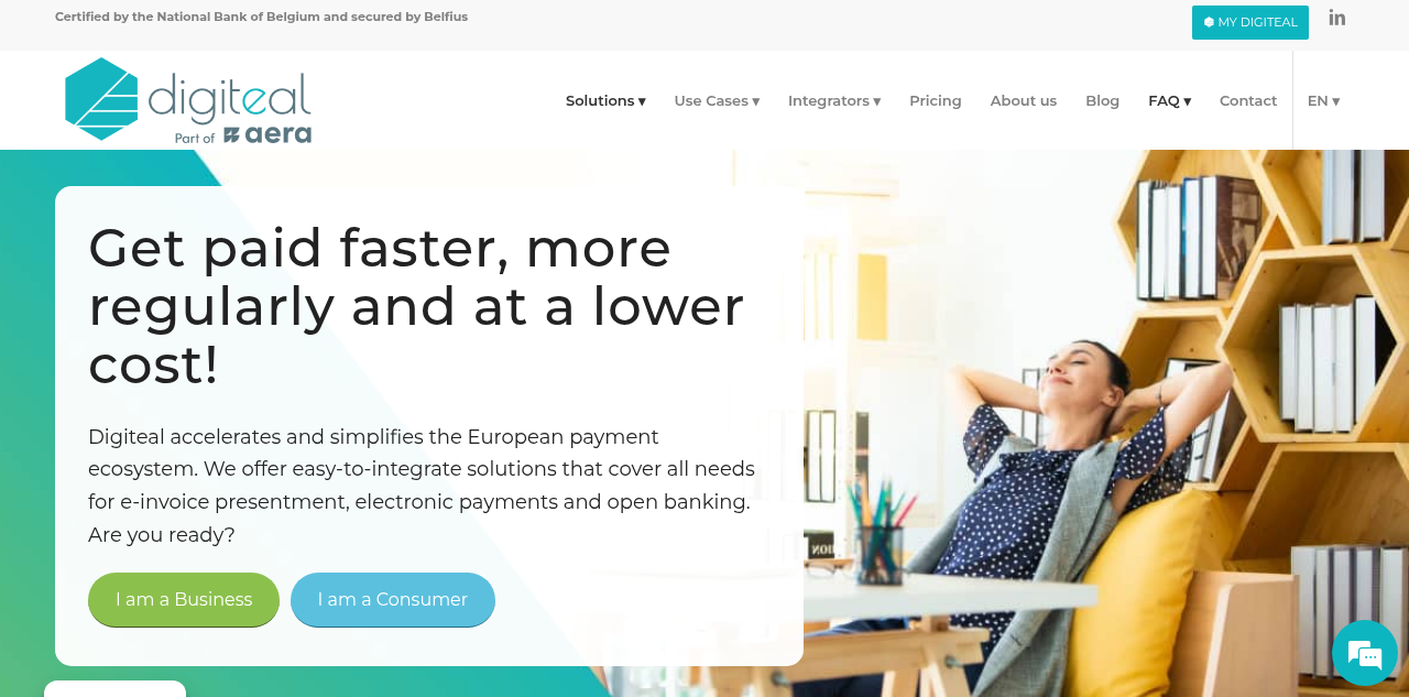Homepage of Digiteal