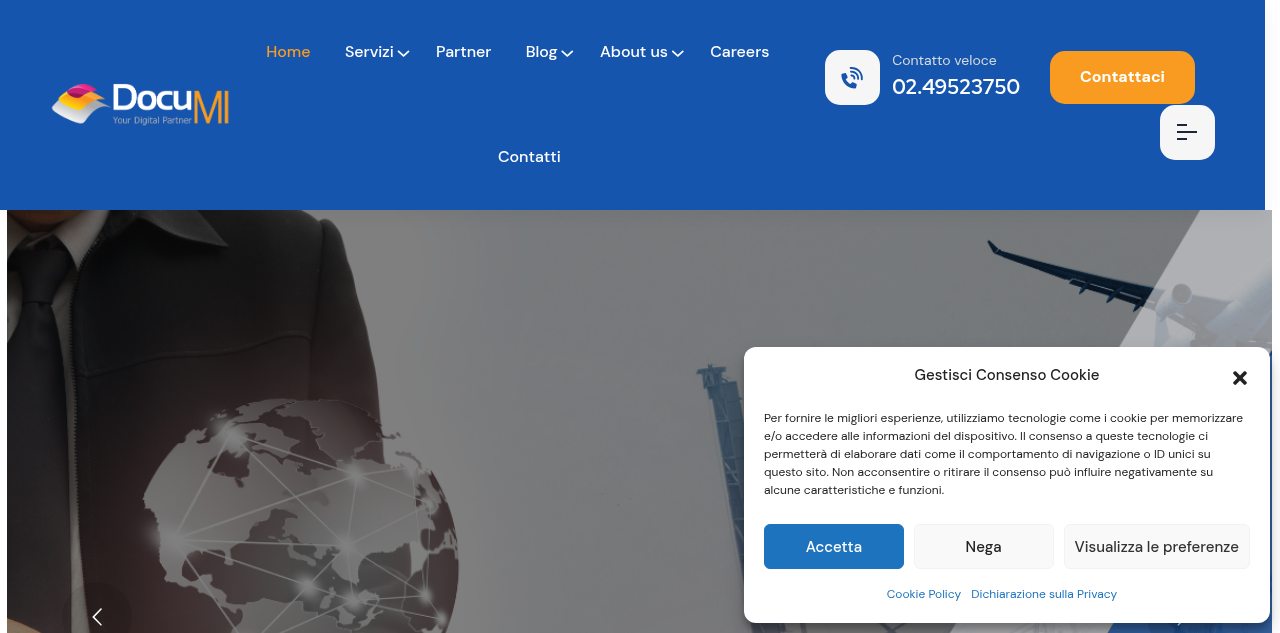 Homepage of DocuMI srl