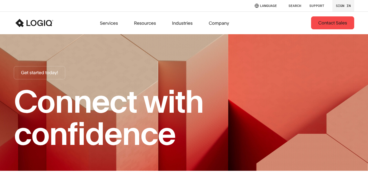 Homepage of Logiq AS