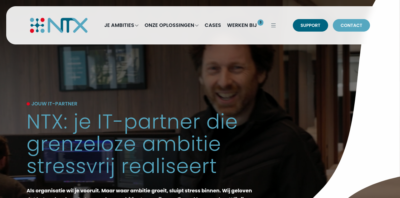 Homepage of NTX BV