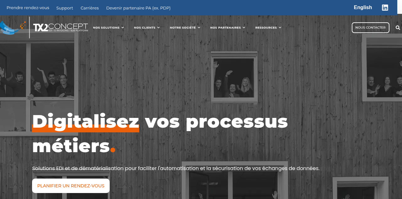 Homepage of TX2 CONCEPT