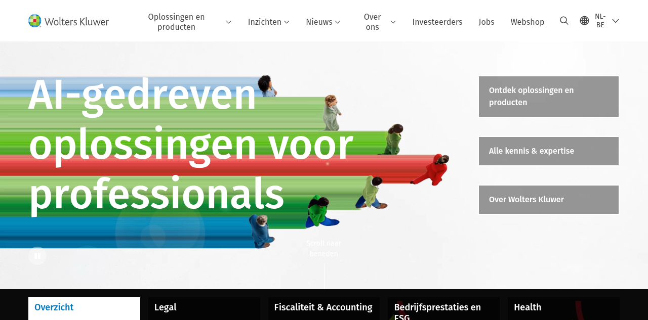 Homepage of Wolters Kluwer (Flowin)
