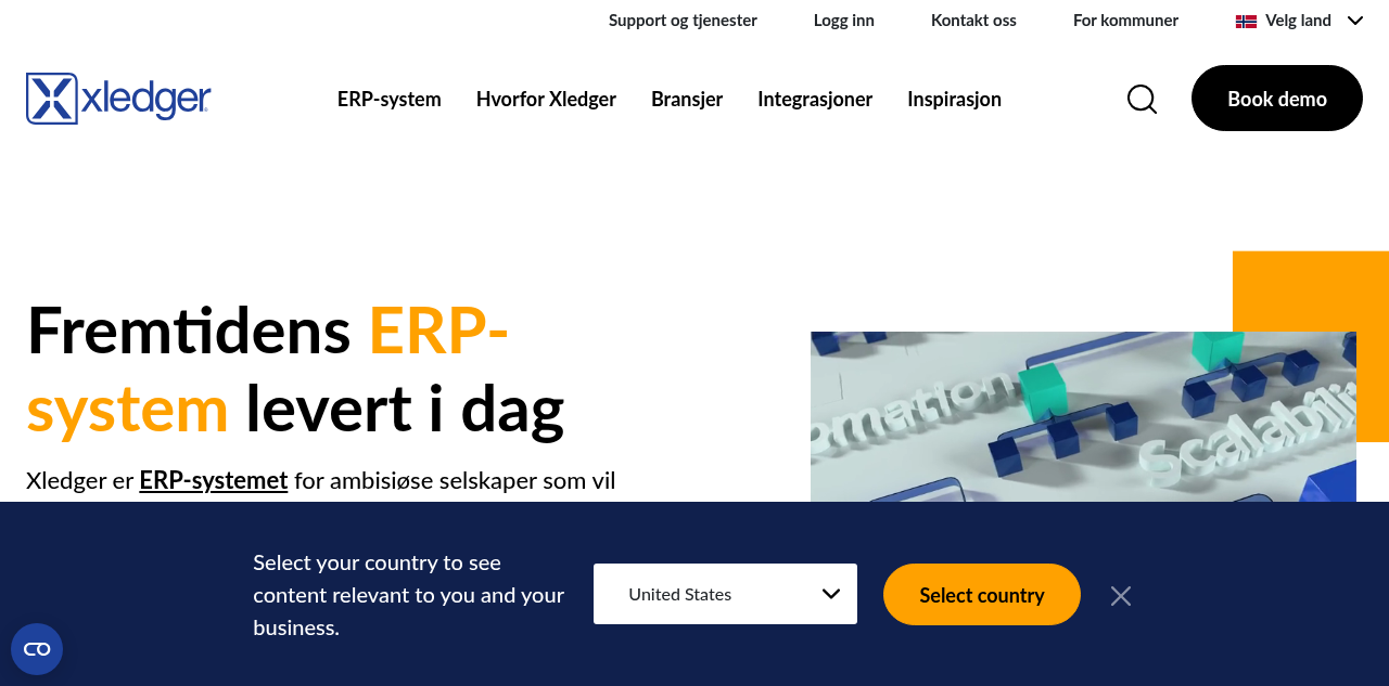 Homepage of Xledger Labs AS